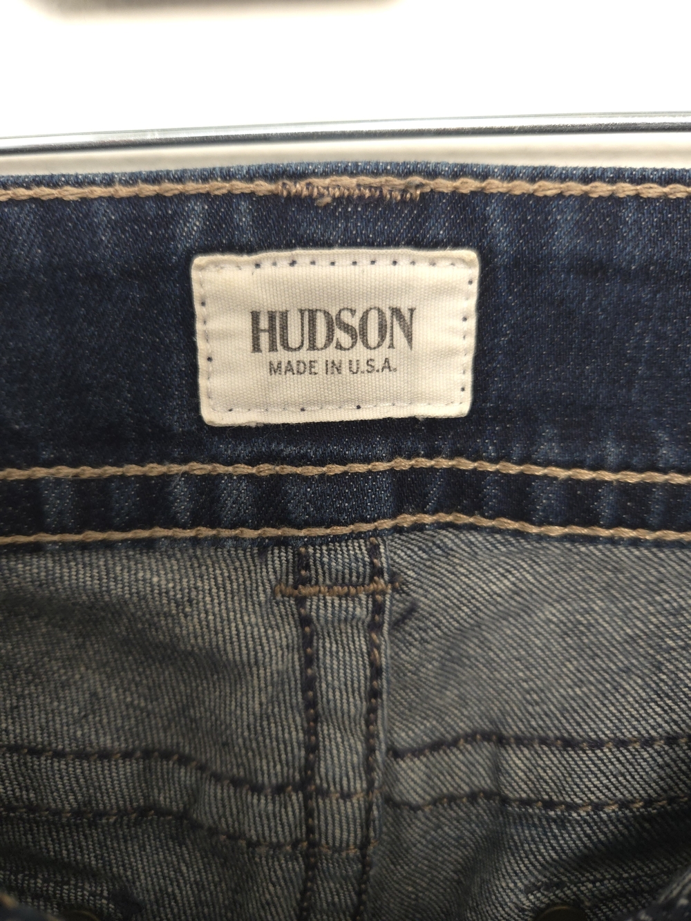 Hudson Jeans Made In USA Flap Pocket Dark Flare Stretch Jeans Size 29 - Picture 5 of 10